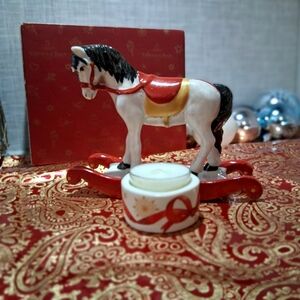 VILLEROY & BOCH Rocking Horse TEALIGHT Porcelain Holiday BRAND-NEW EXCLUSIVE